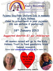 Katy Holmes Trust PJ Day!