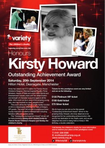 Russell Watson & Variety Children’s Charity Honour Kirsty Howard